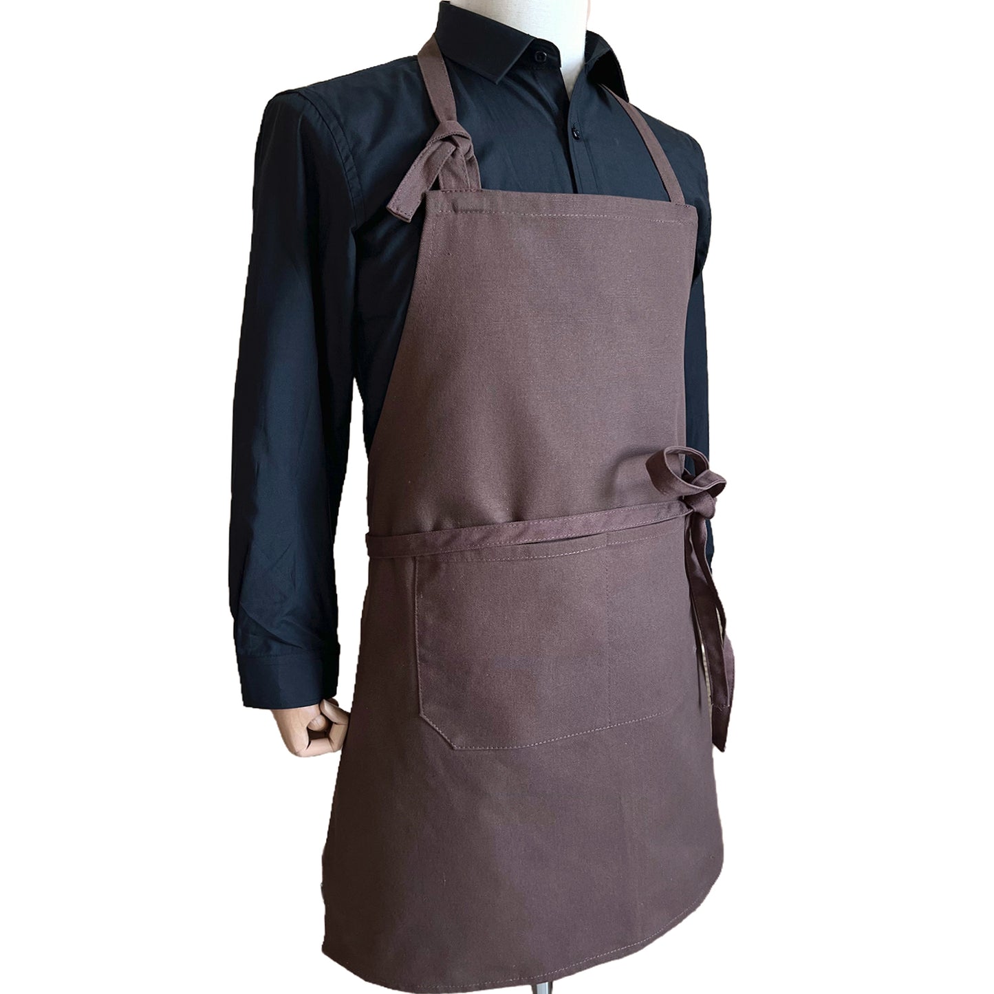 NO:2501 coffee shop restaurant waiter apron, custom logo, shoulder straps can be adjusted, medium thickness.