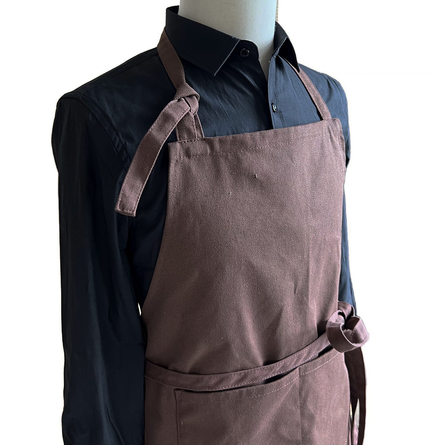 NO:2501 coffee shop restaurant waiter apron, custom logo, shoulder straps can be adjusted, medium thickness.