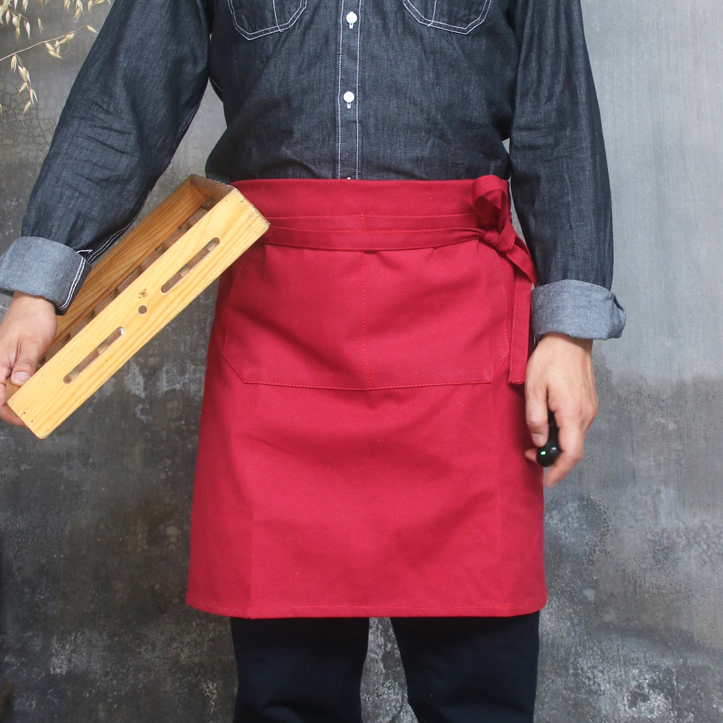 NO:2308 apron for men Half apron, canvas apron coffee shop restaurant waiter apron, custom logo