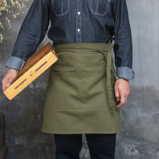 NO:2308 apron for men Half apron, canvas apron coffee shop restaurant waiter apron, custom logo