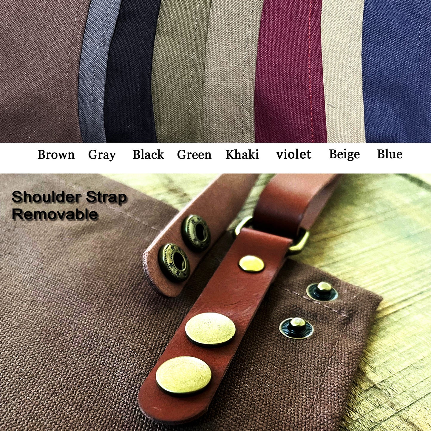 coffee shop restaurant waiter apron, custom logo, shoulder straps can be adjusted, medium thickness.A127