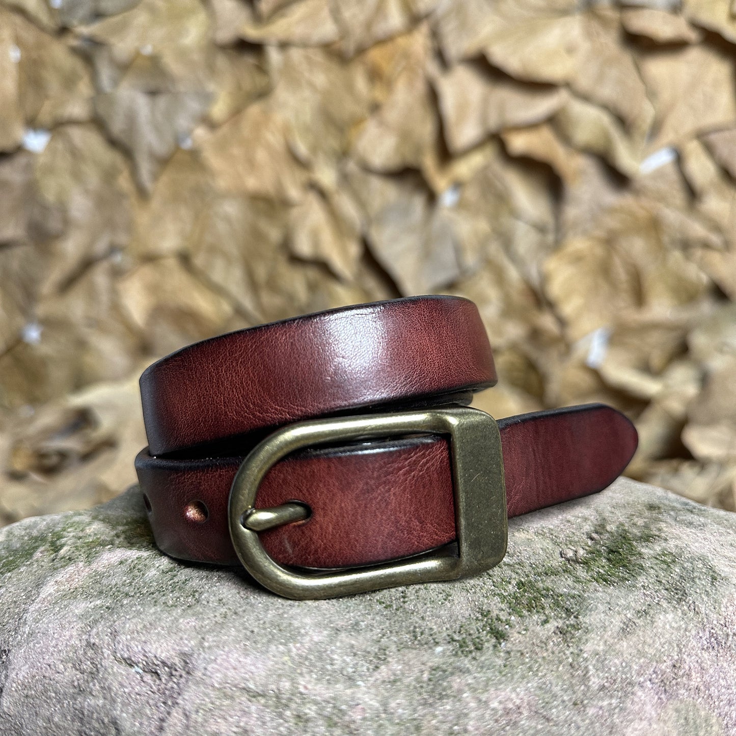Handmade Personalized Vintage Leather Belt - Full Grain Cowhide with Custom Engraving03