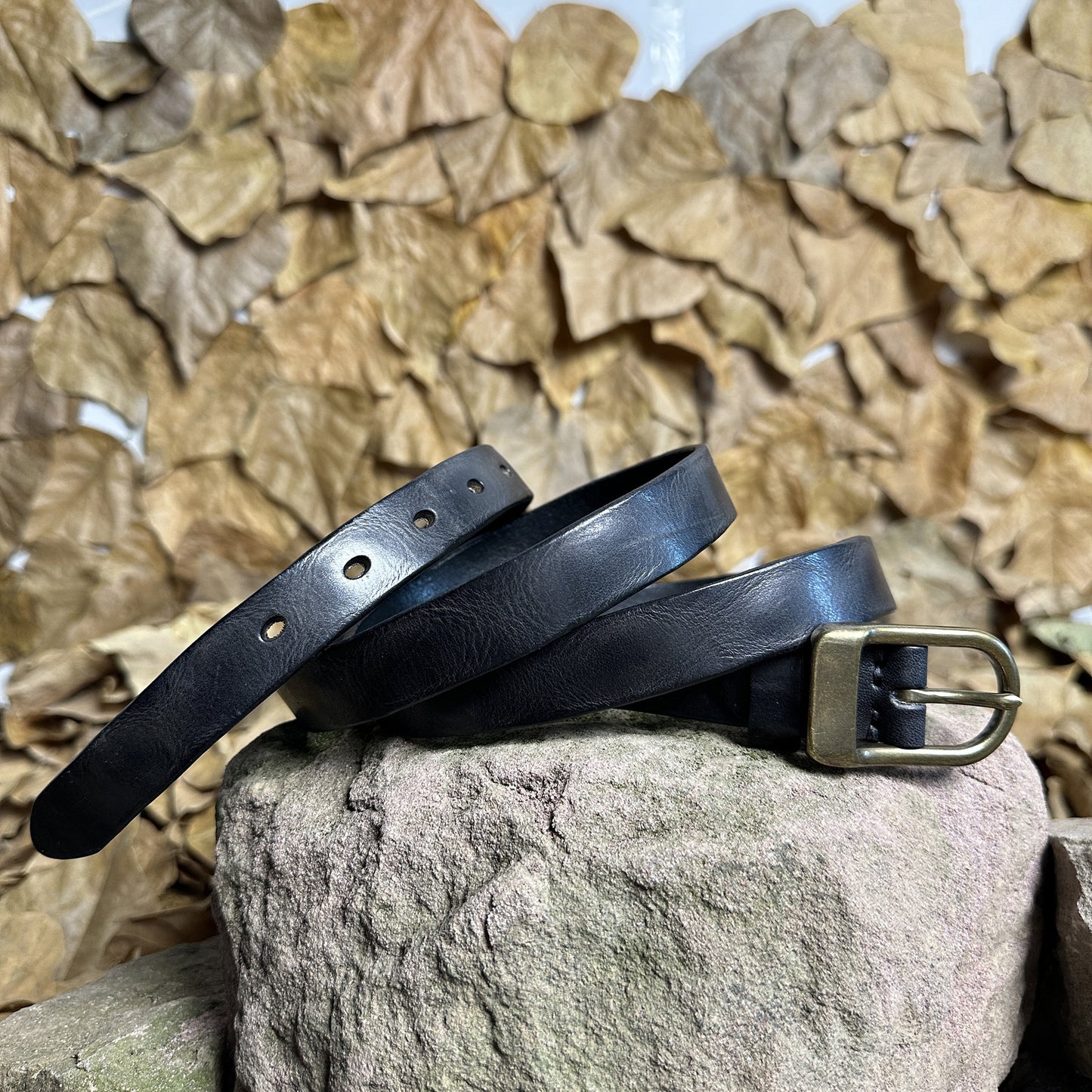 Handmade Personalized Vintage Leather Belt - Full Grain Cowhide with Custom Engraving03