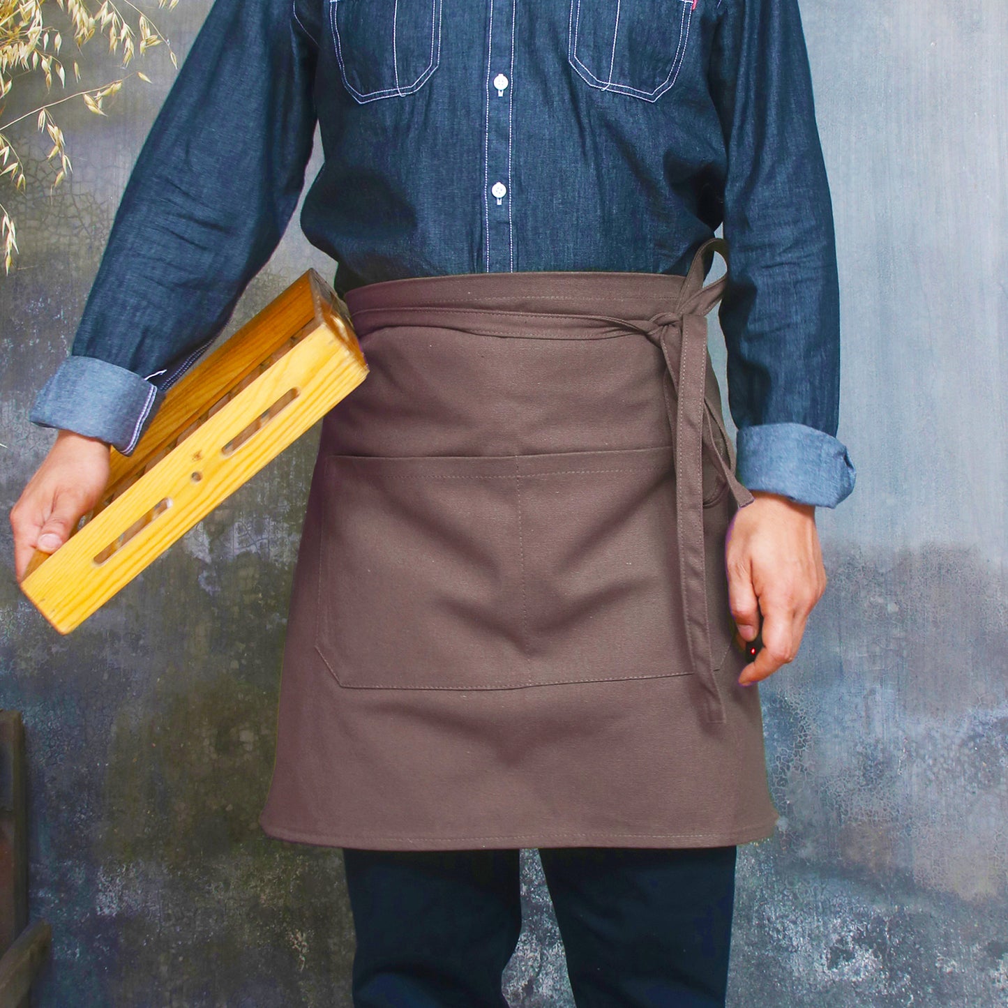 NO：2308  apron for men Half apron, canvas apron coffee shop restaurant waiter apron, custom logo