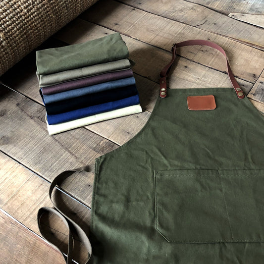 apron for menGreen new style canvas apron with adjustable straps for restaurant,bakery,cafe, kitchen486